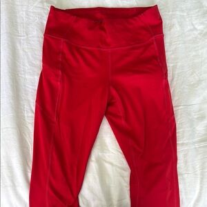 Athleta Vibrant Red Athletic Leggings